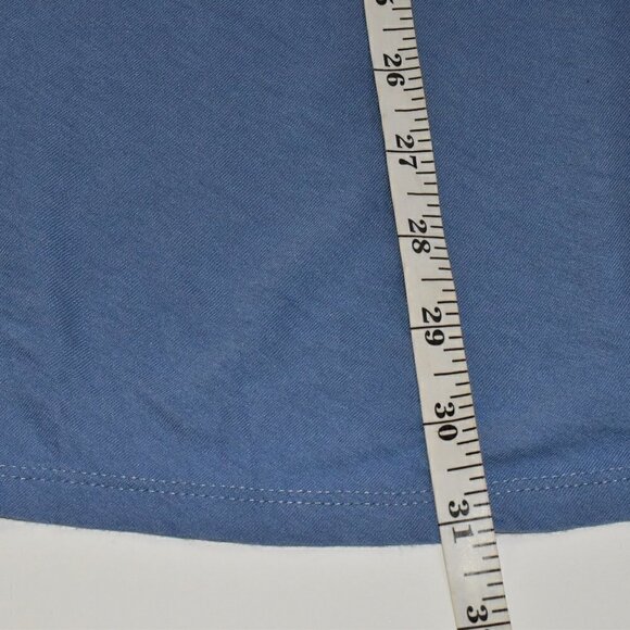 J. Jill Long Sleeve Button Down Tunic Top Blouse Blue Size XL - Picture 5 of 9